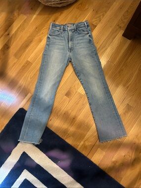 Mother: The Hustler Ankle Fray Jeans